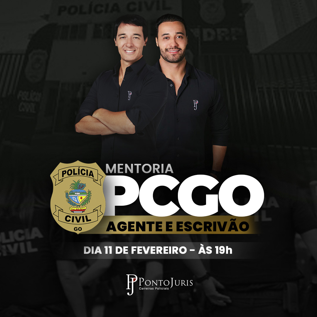 MENTORIA - POL�CIA CIVIL DE GOI�S - PCGO